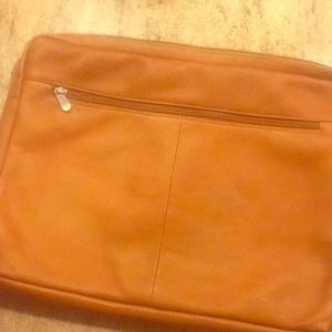 Piel Laptop Bag Leather Brown